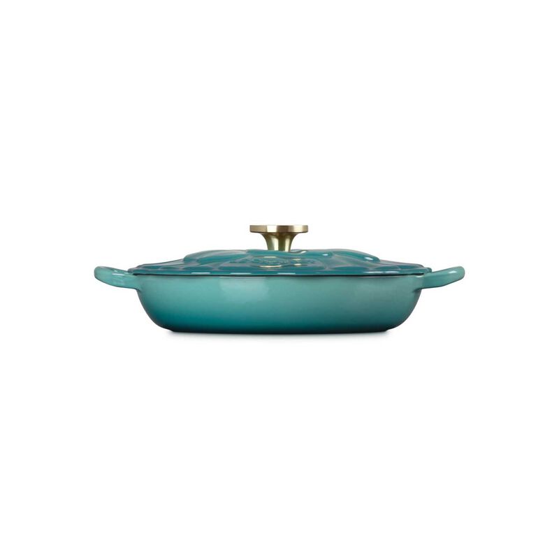 Le Creuset Cast Iron Petal Shallow Casserole 26cm image number 2